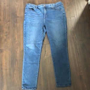 Express size 16L high rise skinny stretch jeans
